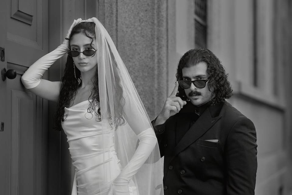 Sposa e sposo cool
