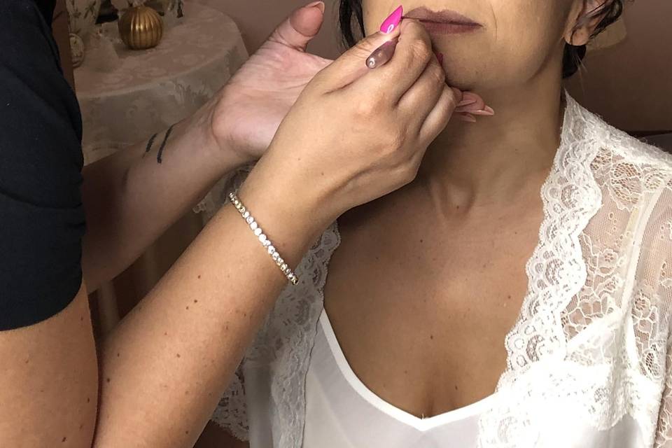 Sposa in preparazione