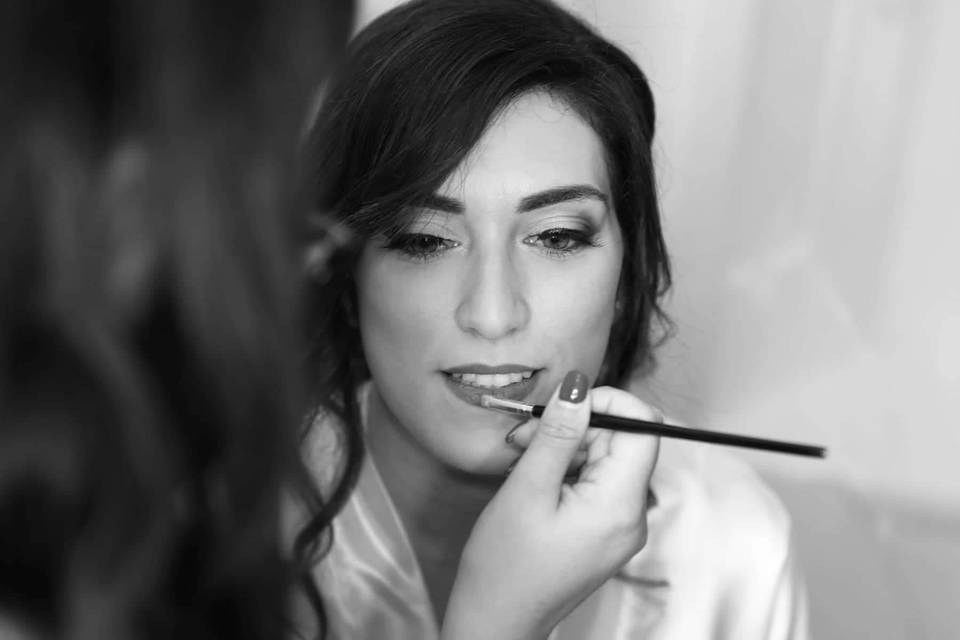 Make Up sposa in azione