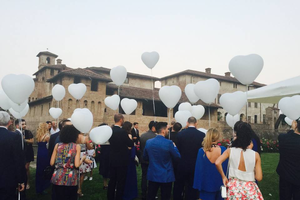 Volata di palloncini diurna