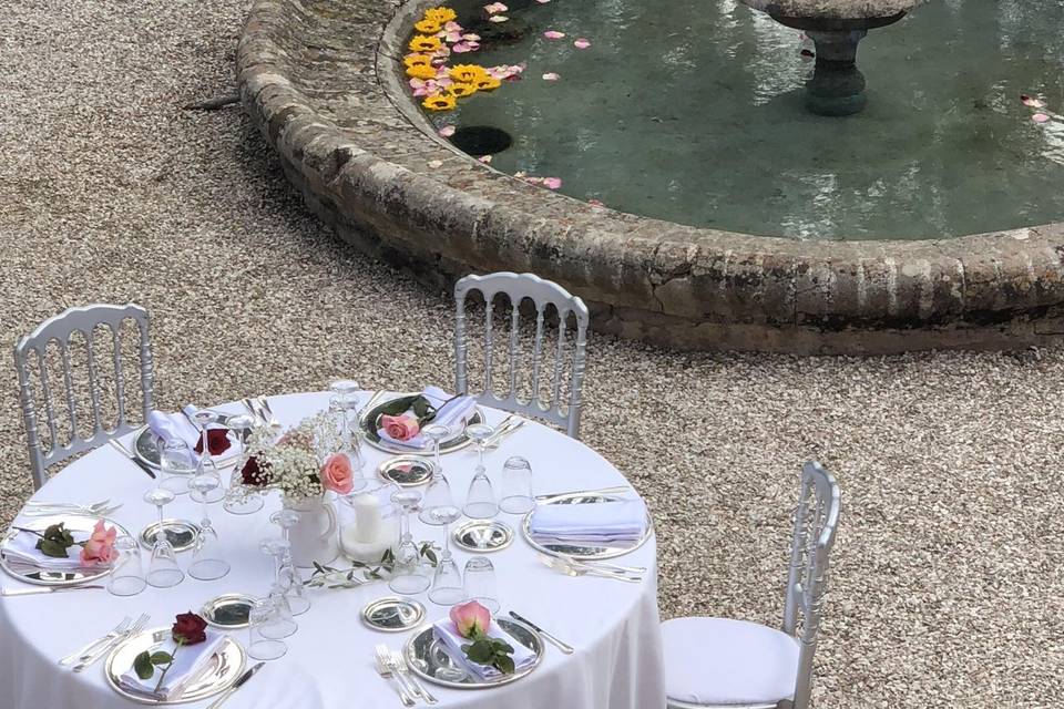 Fontana e zona buffet