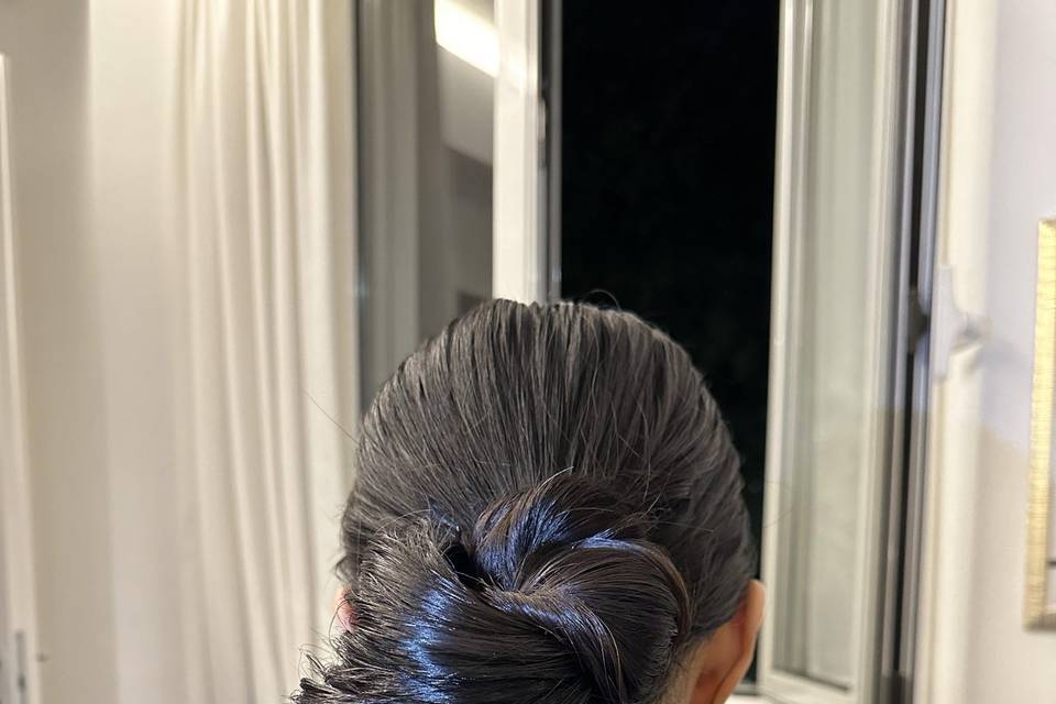 Low bun Hair x evento
