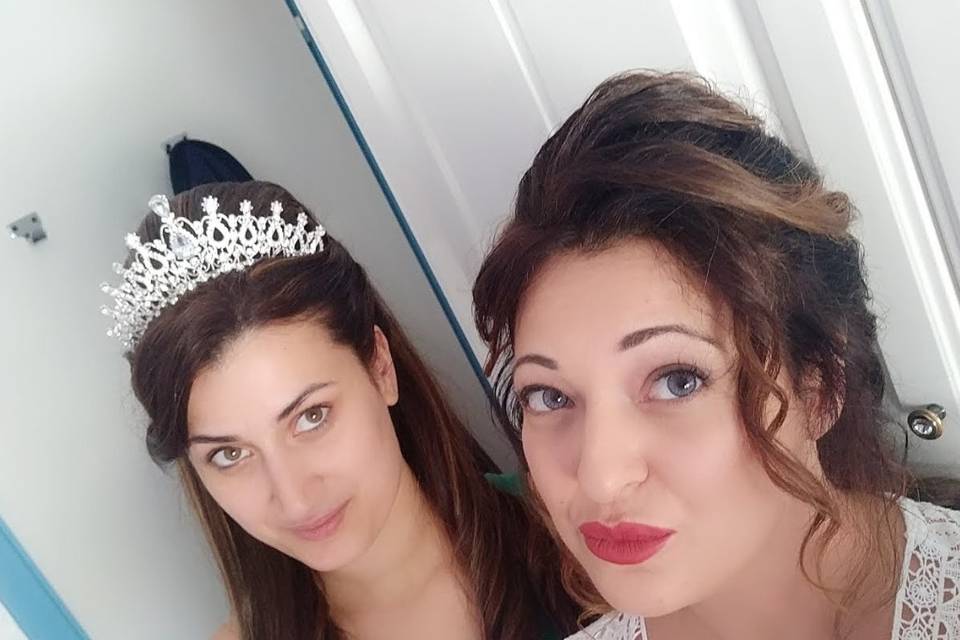 Preparazione trucco sposa