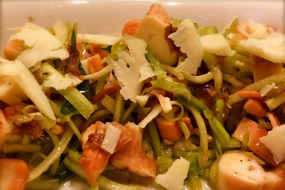 Polpo carciofi e grana