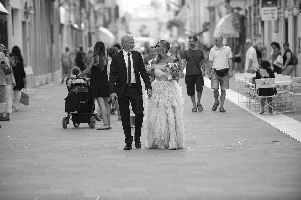 Matrimonio sposi bianco e nero