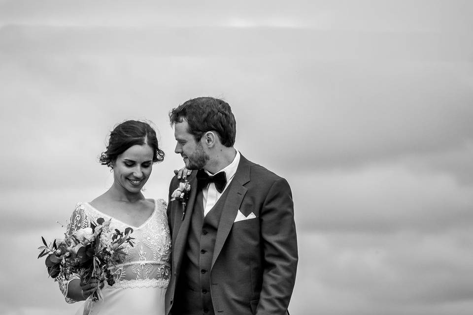 Matrimonio sposi bianco e nero