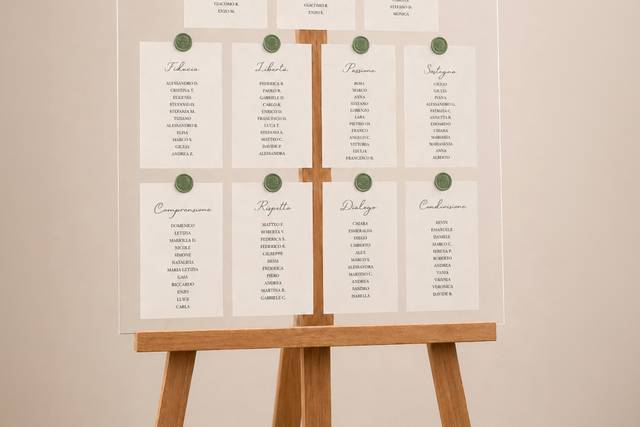Tableau de Mariage Trasparente