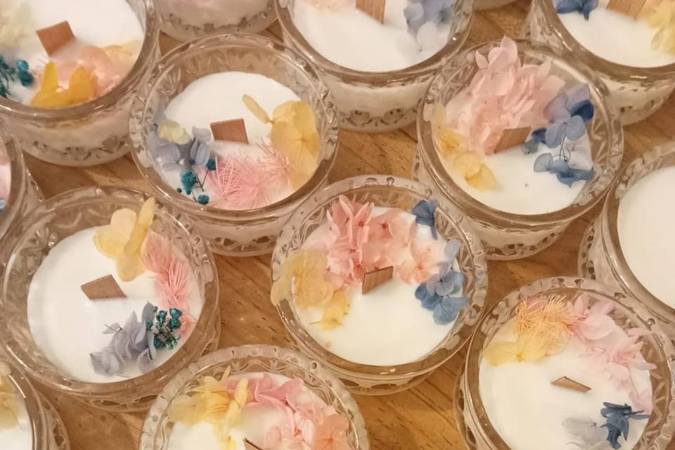 Candele in cera di soia