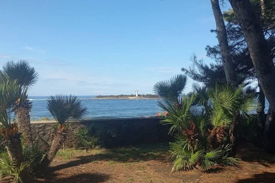 Vista isola Leucosia
