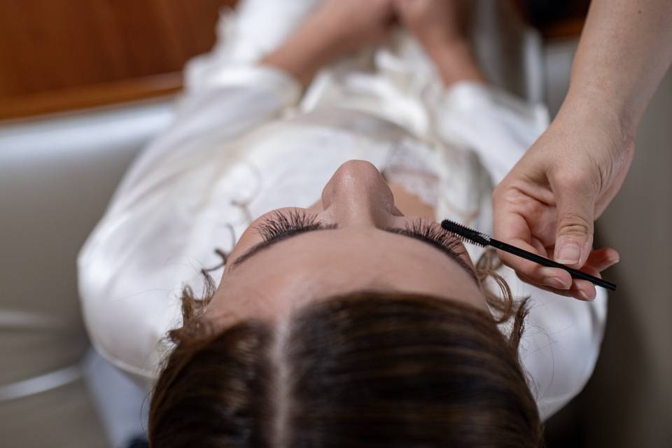 ciglia details ,trucco sposa