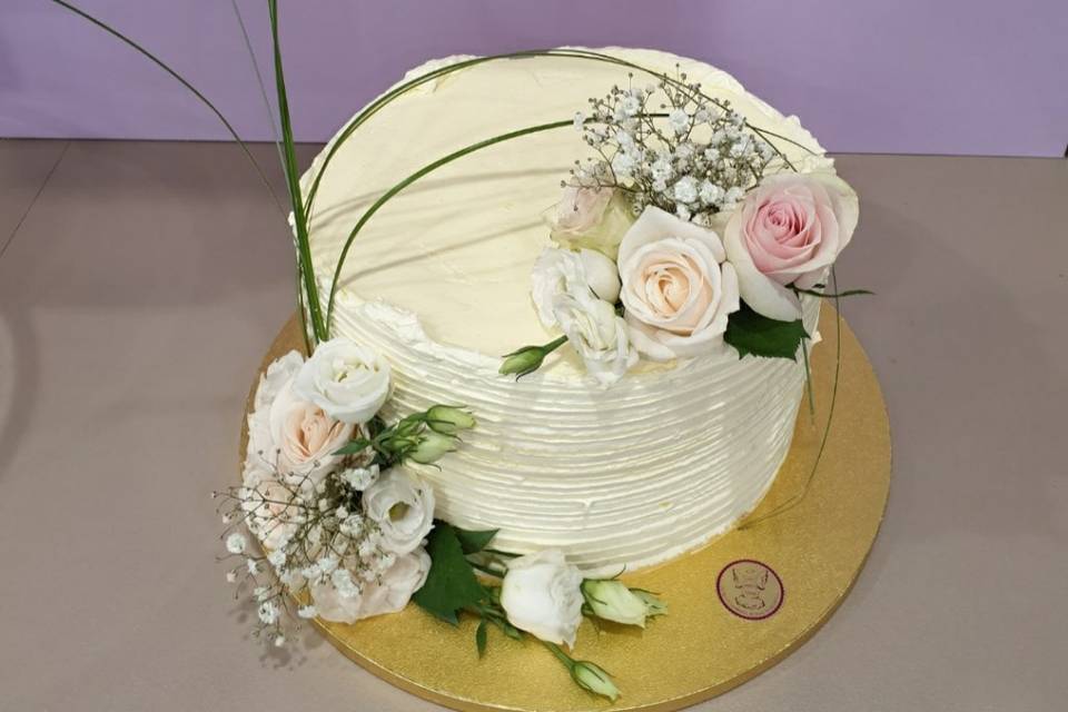 Flowers Wedding Cake