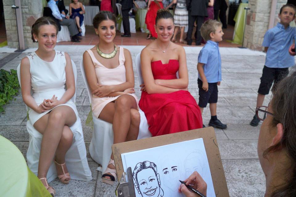Caricatura matrimonio Padova