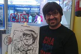 Caricatura dal vivo