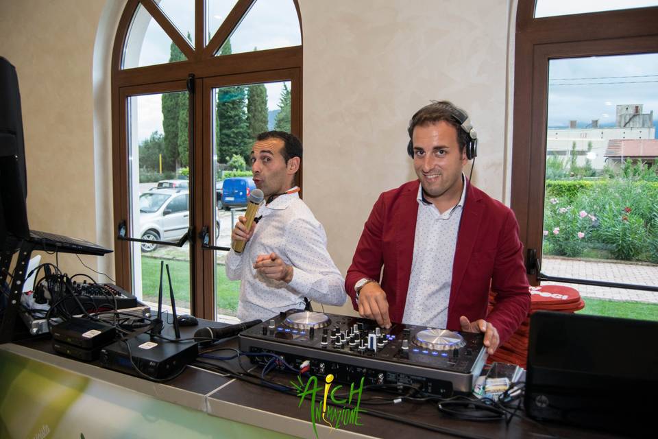 Mirko l'animatore e Dj Gazza