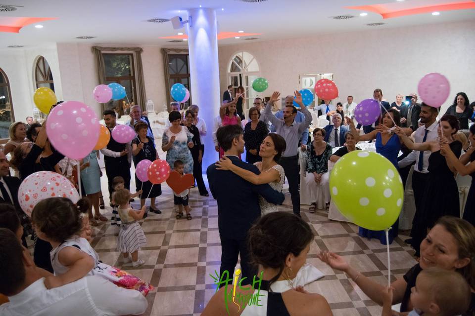 Coreografia di palloncini