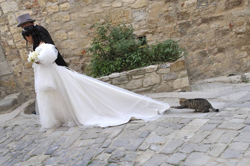 Arrivo sposa Colle di Valdelsa