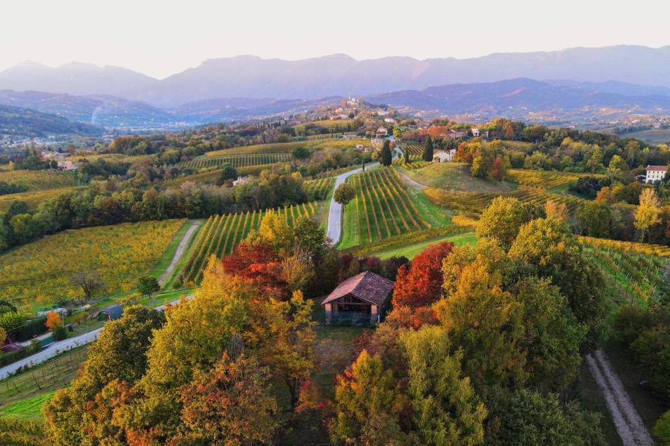 Colle panoramico autunno