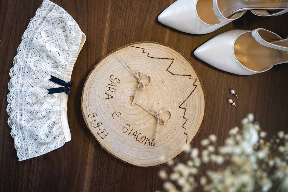 Composizione accessori sposa