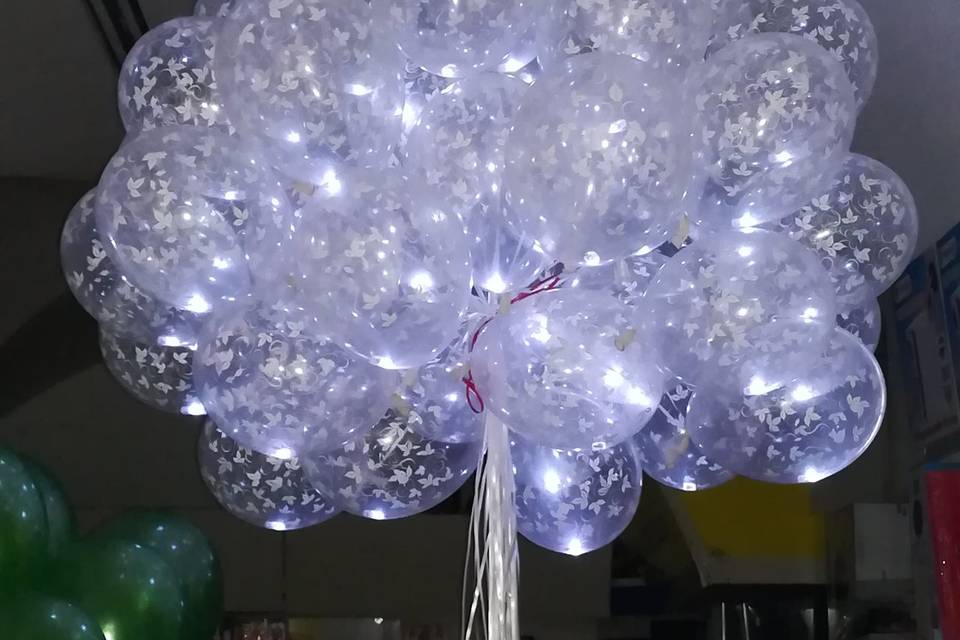 Palloncini led trasparenti