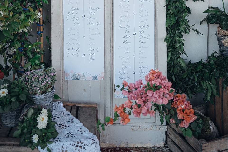Tableu mariage