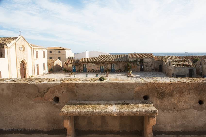 Vista sul borgo dalla terrazza