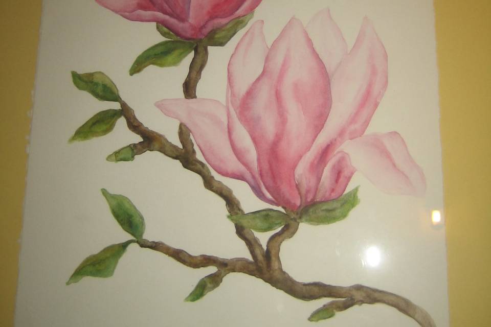 Magnolia - dipinto per stampa
