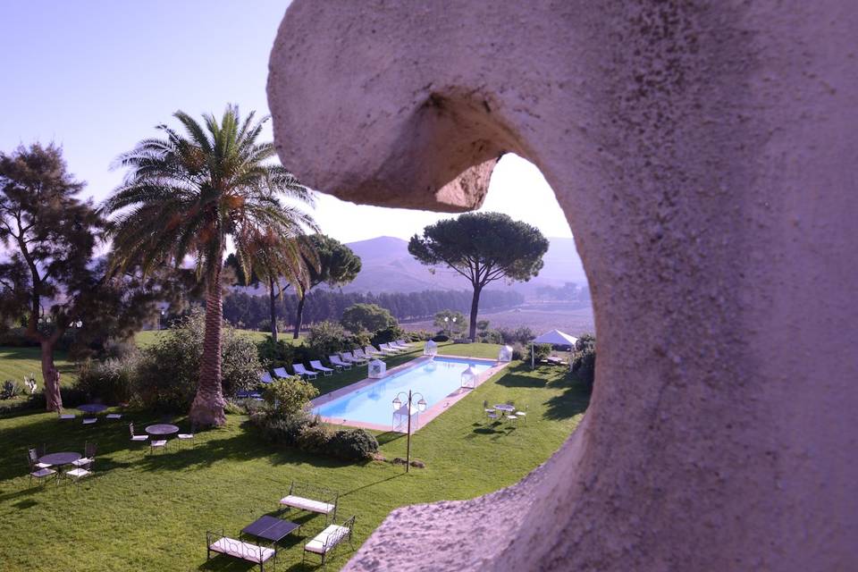 Vista Giardino Lato Piscina