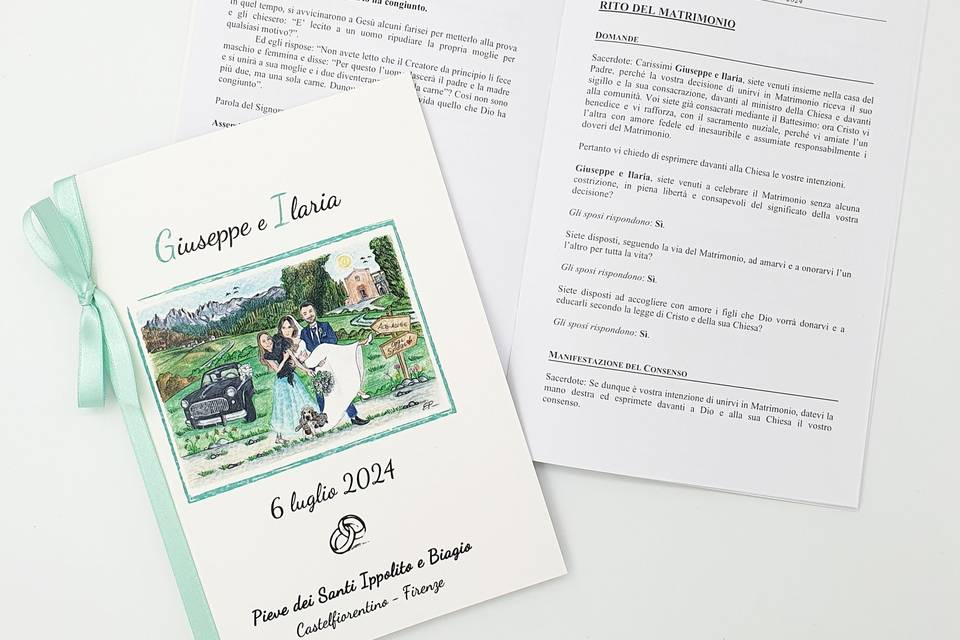 Libretto Messa con disegno