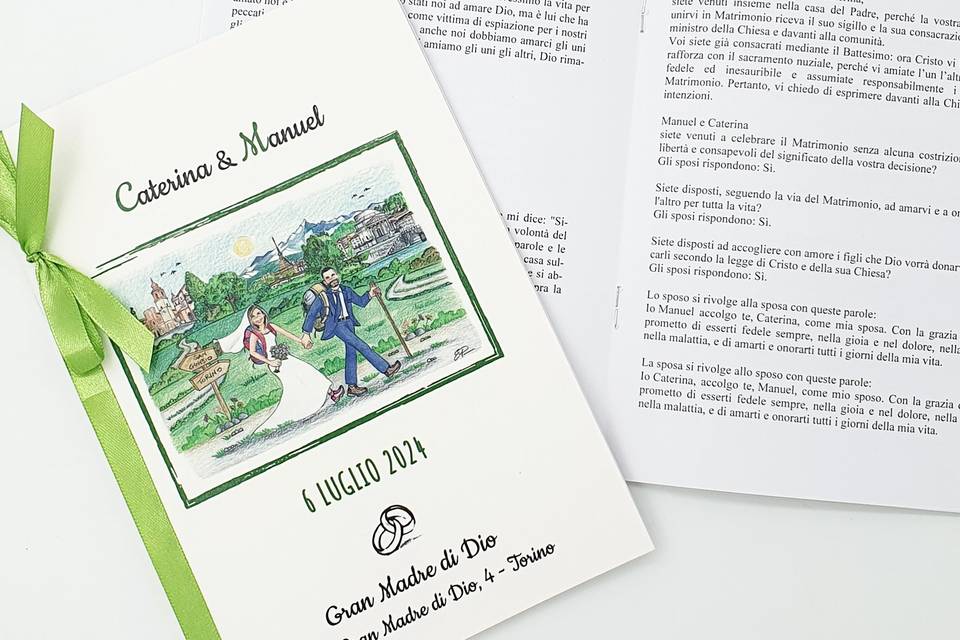 Libretto Messa con disegno