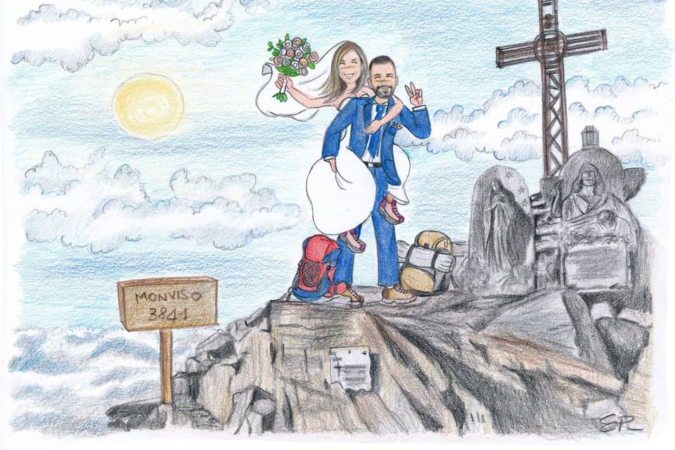 Segnaposto con disegno