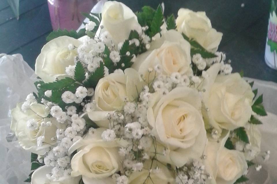 Il classico bouquet bianco