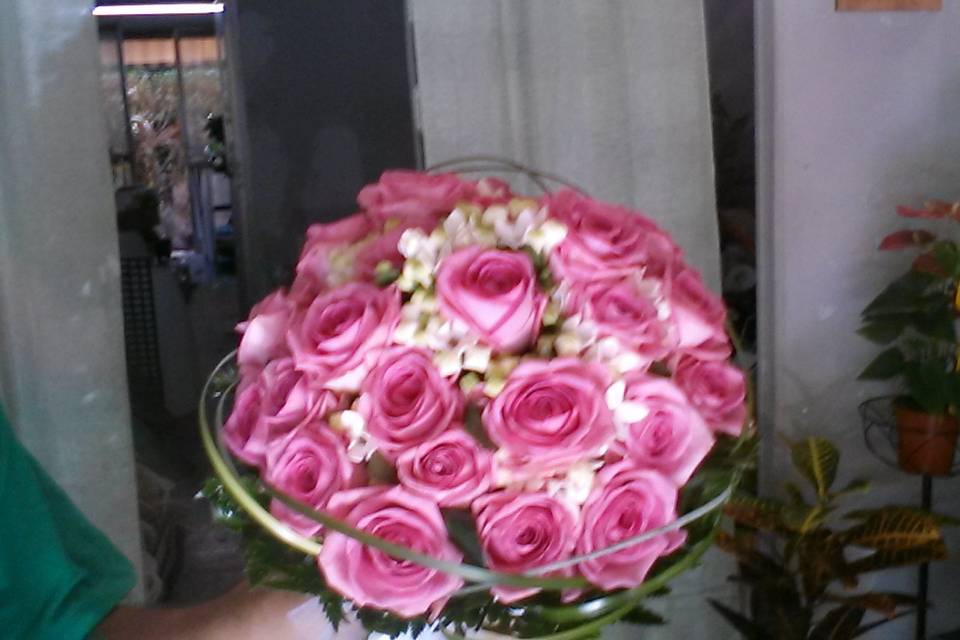 Bouquet rose acqua