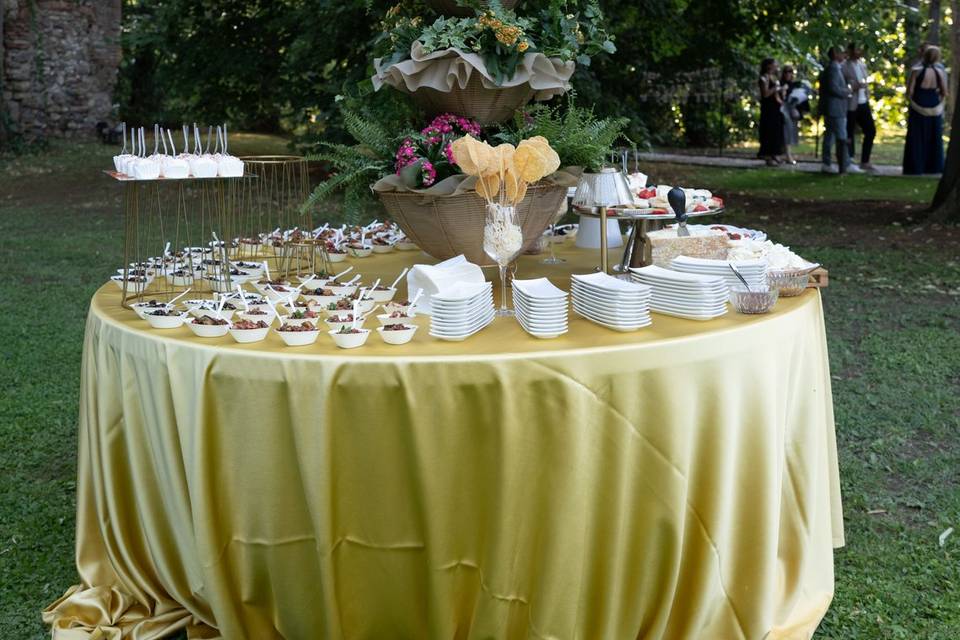 Tavola catering dei primi