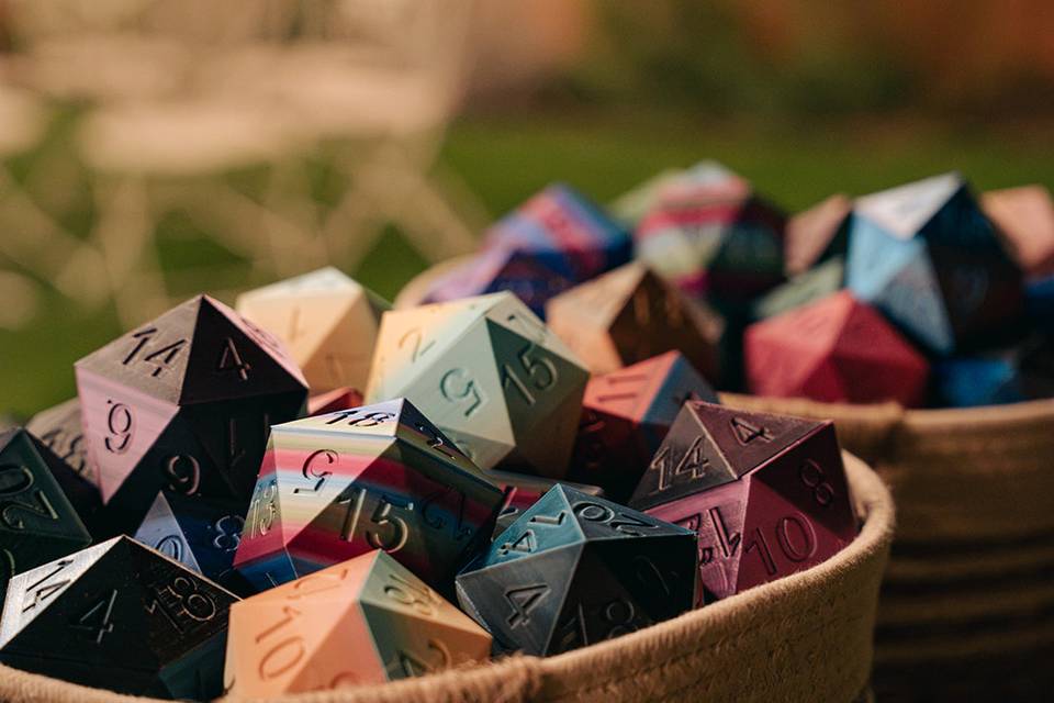 Bomboniere D20 personalizzate