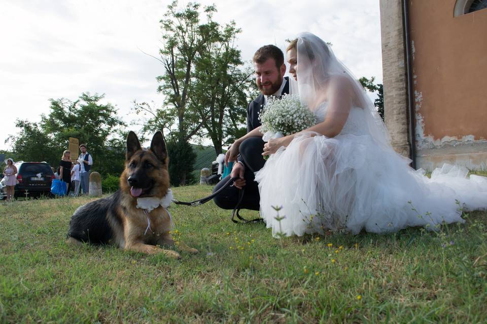 L'arrivo della sposa.