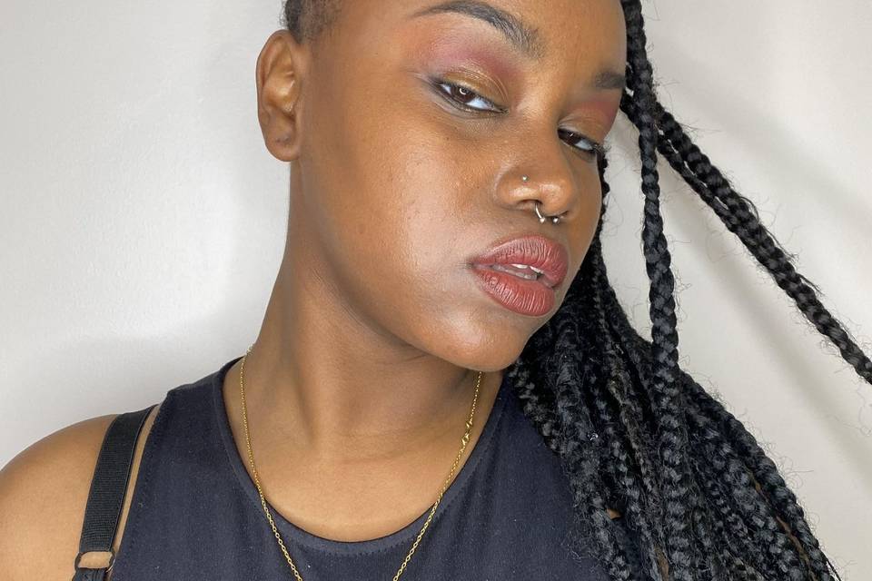 Dark skin makeup