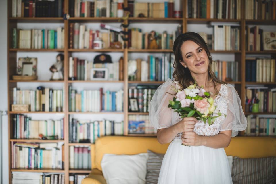 Preparazione sposa in casa