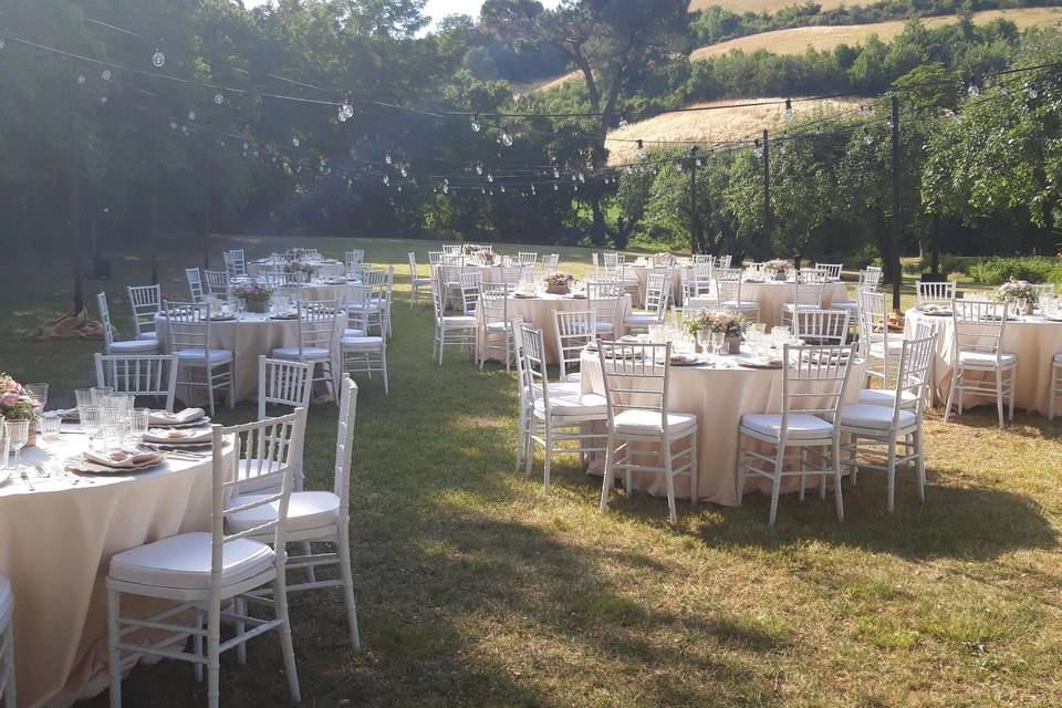 Cena in giardino