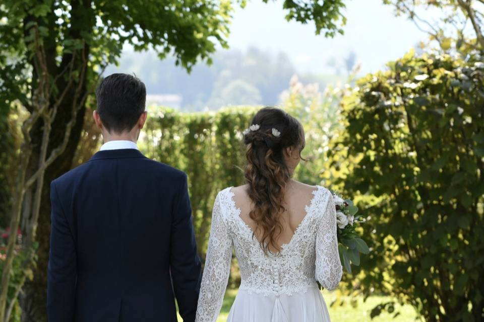 La bella acconciatura sposa