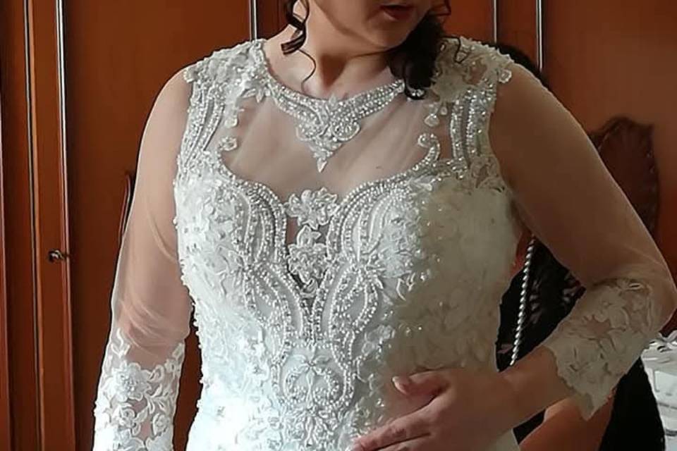 Una sposa simpatica ed elegant