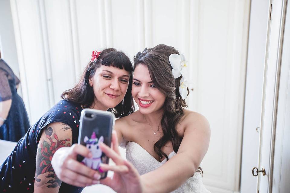 Selfie con la sposa!