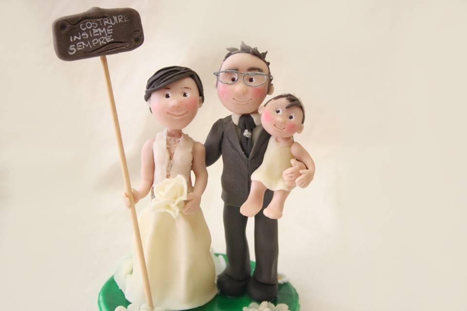 Cake topper con bimba