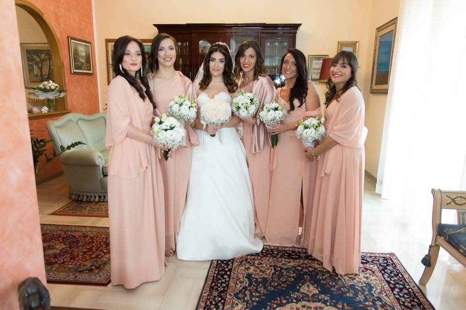 Damigelle e sposa