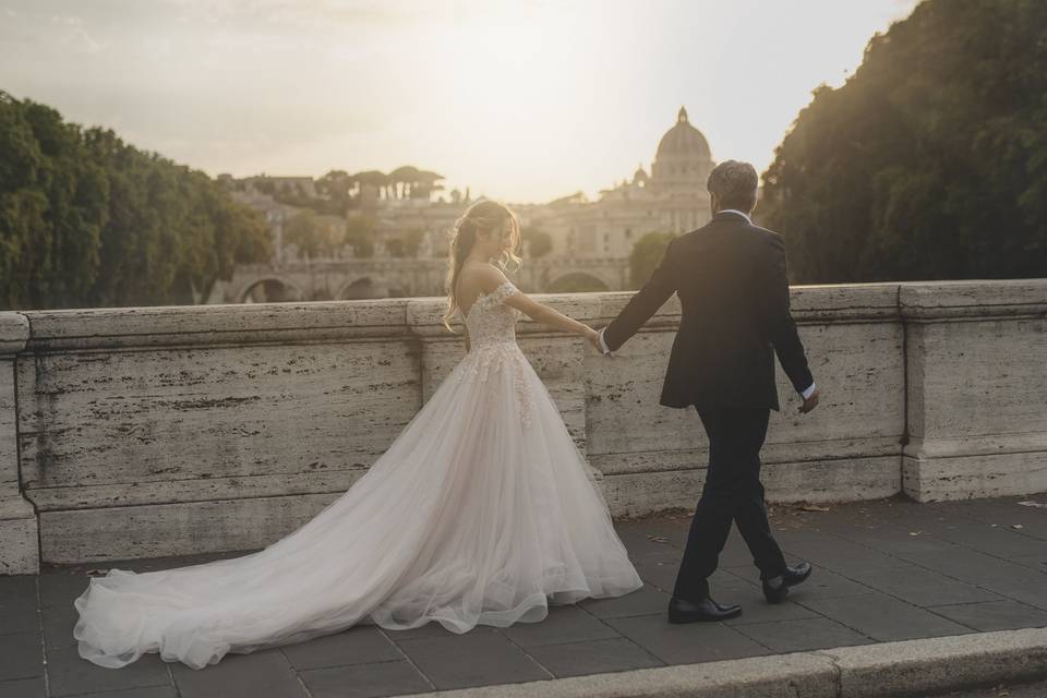 Wedding-ponte s .Angelo-Roma