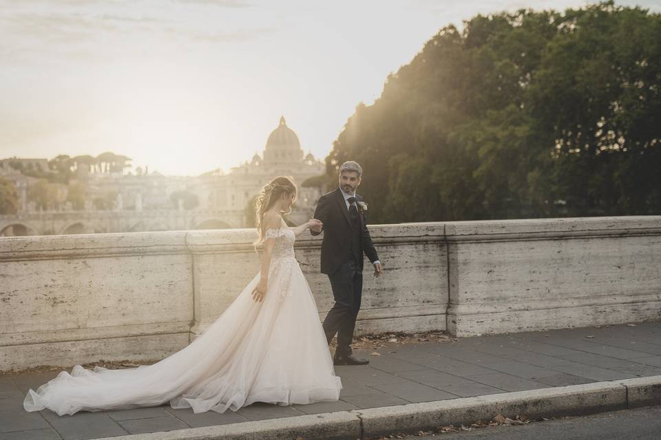 Wedding-ponte s .Angelo-Roma