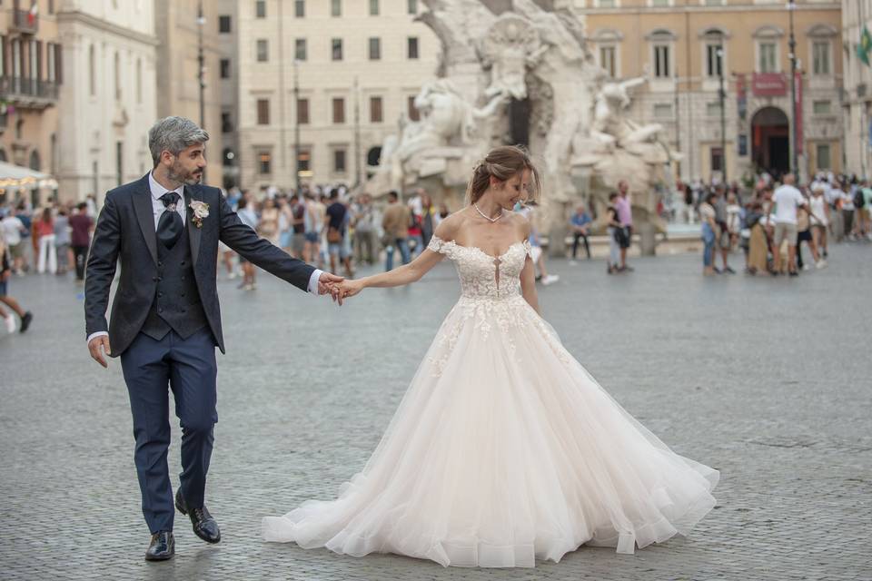 Wedding-piazza Navona