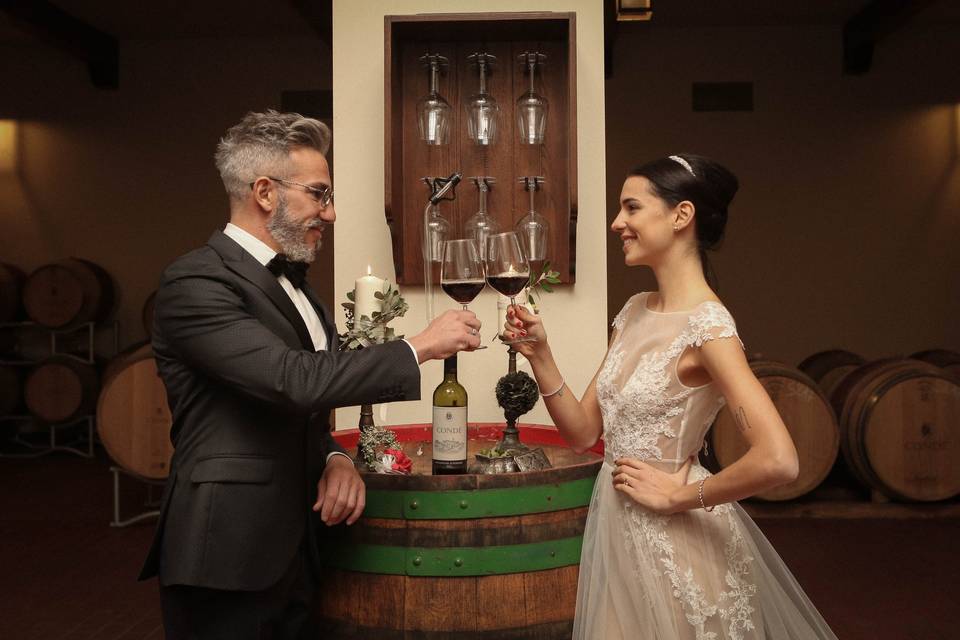 Matrimonio in cantina