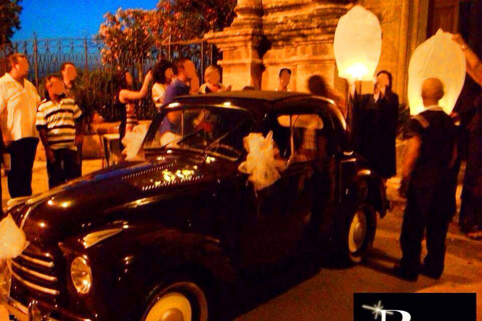 Matrimonio  fiat 500cdel 1950