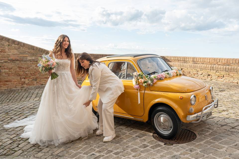L'arrivo della sposa....