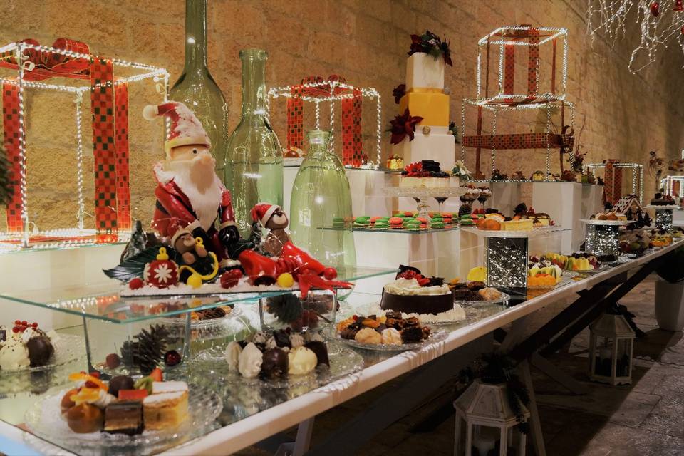 Buffet di frutta e dolci